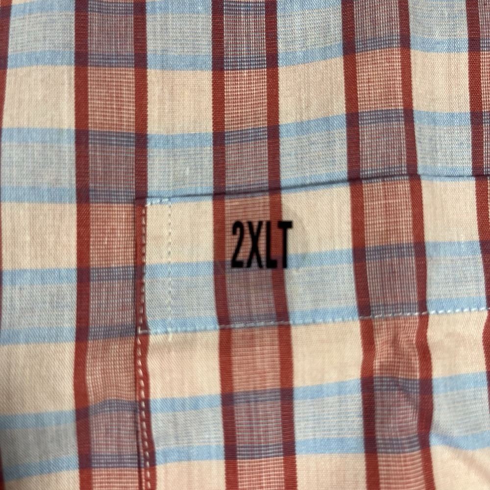 Big & Tall 2XL Saddlebred Button Up Long Sleeve Men Shirt NWT Easy Care LOT OF 2 - Picture 12 of 16